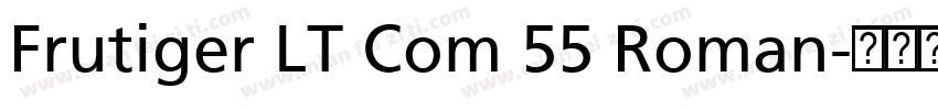 Frutiger LT Com 55 Roman字体转换